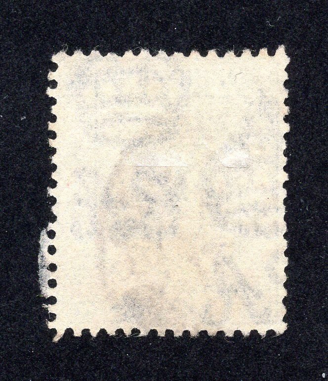 Hong Kong 1937 2c gray Geo. V, Scott 131 used, value = $8.00