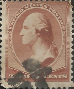 # 210 Red Brown Used George Washington