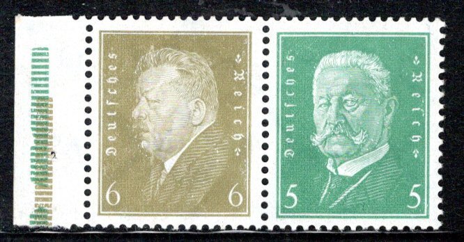 Germany Scott # 369, 368, mint nh, se-tenant, Mi# W28