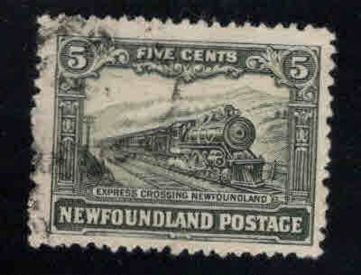 NEWFOUNDLAND Scott 167 Used 1929  Train stamp