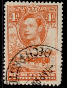 BECHUANALAND PROTECTORATE GVI SG123, 4d orange, FINE USED.