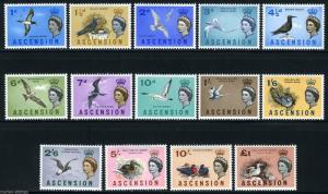 ASCENSION ISLAND BIRDS  SC#75/88  SG#70/83  MINT  NEVER HINGED  ORIGINAL GUM