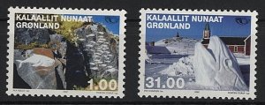 Greenland Grönland Scott #394-395 Snow sculptures MNH