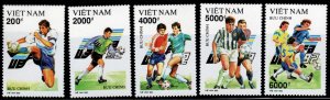 North Vietnam. Scott 2364-2368 MNH** Soccer Championships  set