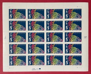 Scott 3747 LUNAR NEW YEAR - RAM Pane of 20 US 37¢ Stamps MNH 2003