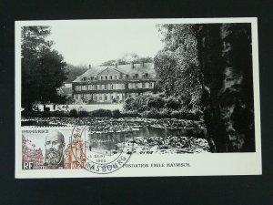 history of Luxembourg Foundation Emile Mayrisch maximum card 1963