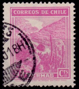 Chile 1938, Mineral Spa, 30c, sc#202, used