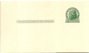 Scott# UX27 US Postal Card