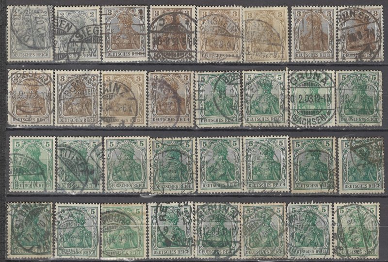 COLLECTION LOT OF #1187 GERMANY 32 GERMANIA STAMPS 1902+ CLEARANCE CV + $31