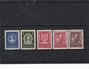 croatia mounted mint stamps ref 12233