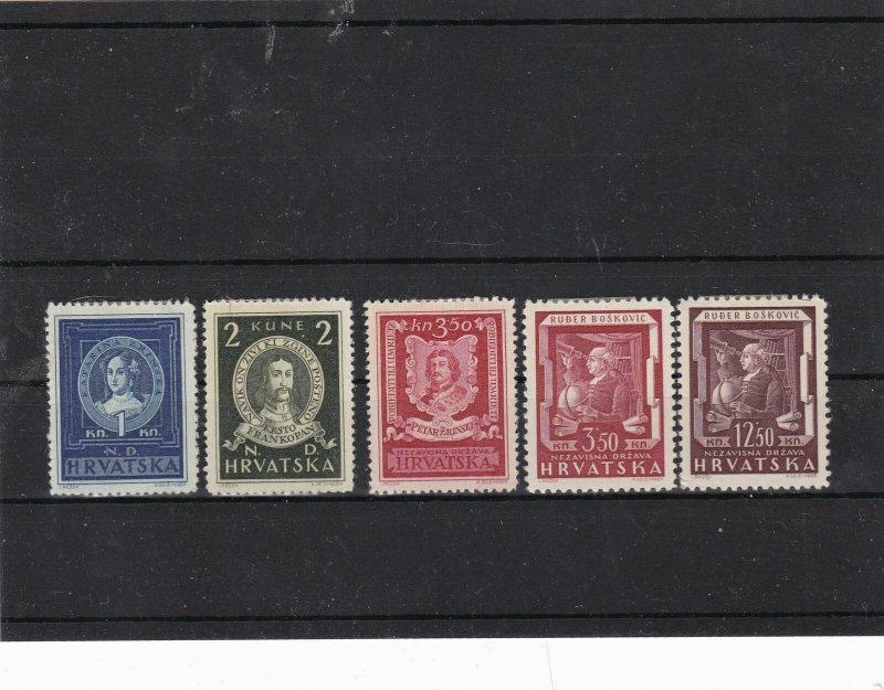 croatia mounted mint stamps ref 12233