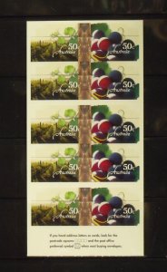 15963   AUSTRALIA   MNH # 2411a     Booklet Pane       CV$ 11.00