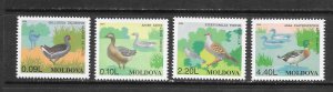 BIRDS - MOLDOVA #205-8  MNH