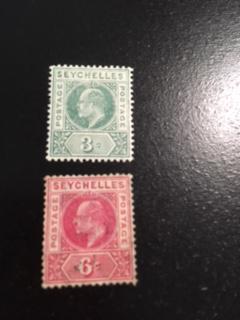 Seychelles sc 64,65 MH+UH wmk 3