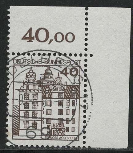 Germany Bund Scott # 1309, used, variation sheet printing