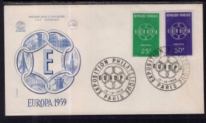 France 929-930 Europa U/A FDC