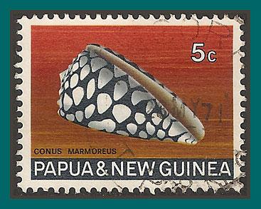 Papua New Guinea 1968 Marbled Cone, used  268,SG140