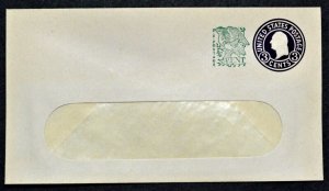1958 US Sc. #U539 die 9, surcharged window envelope, mint entire, very nice
