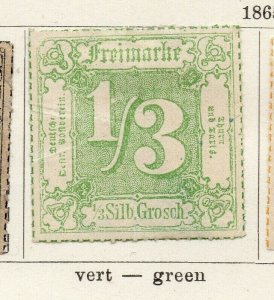 Tour & Taxis 1865-66 Early Issue Fine Mint Hinged 1/3s. NW-04576