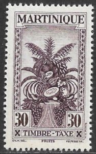 MARTINIQUE 1933 30c Tropical Fruit Postage Due Sc J30 MH