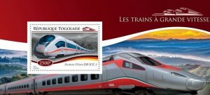 2014 TOGO MNH. TRAINS     |  Y&T Code: 946  |  Michel Code: 6450 / Bl.1107