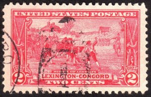 1925, US 2c, Lexington-Concord, Used, XF Jumbo, Sc 618