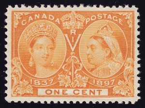 Canada Scott 51 Mint NH OG 1 cent Jubilee  Issue  Lot AC0006 