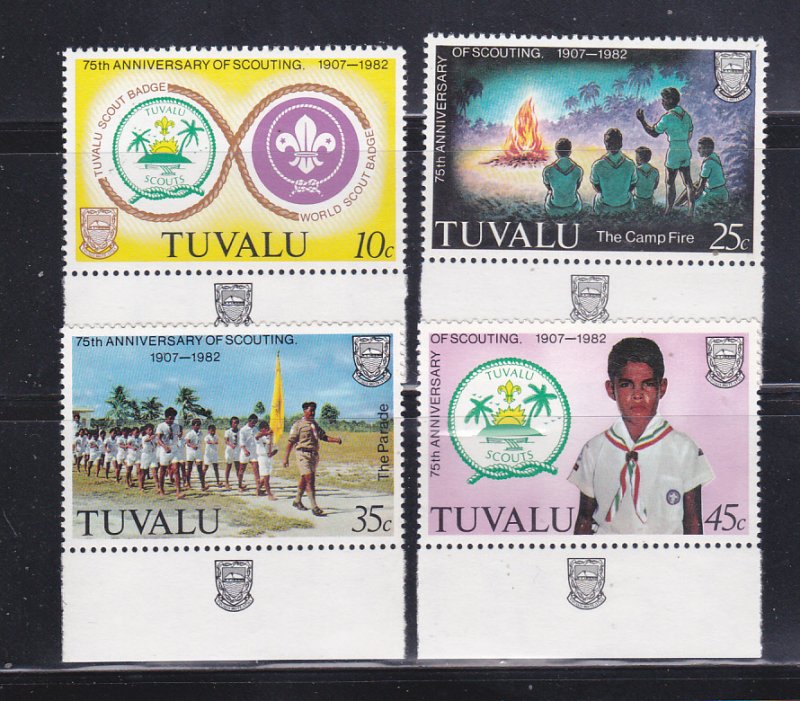 Tuvalu 176-179 Set MNH Scouts