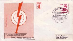 Berlin FDC Sc# 9N321 Safety Series L16