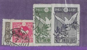 Japan Sc #155-158  set of 4  used  VF