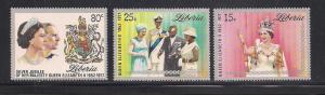 LIBERIA SC# 788-90 F-VF MNH 1977