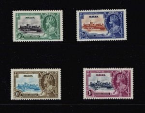 Malta: 1935 King George V Silver Jubilee, MLH set