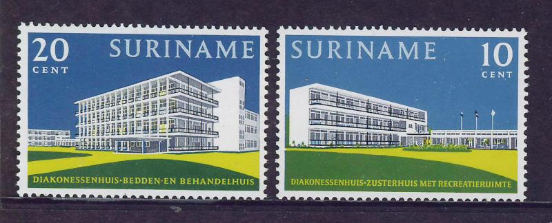 SURINAM/SURINAME 1962 MNH SC.308/09 Deaconess buildings