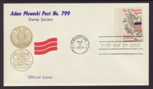 US 1369 American Legion Adam Pelwacki Post U/A FDC