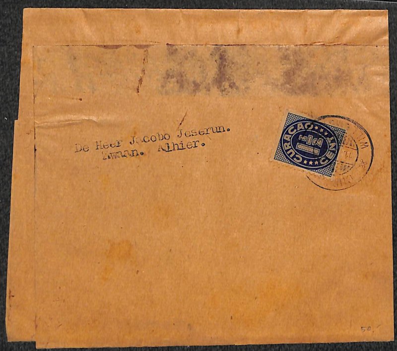 Netherlands Antilles 1941, Wrapper with 1.5c stamp