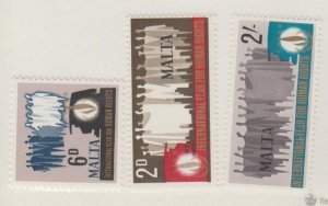 Malta Scott #381-382-383 Stamp - Mint NH Set