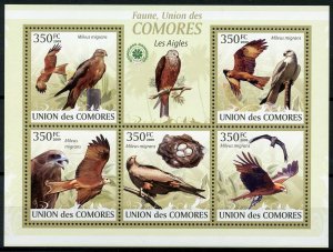 Comoro Islands 2009 EAGLES Sheet Perforated Mint (NH)