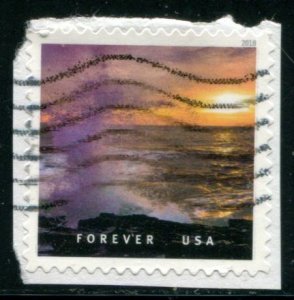 5298t US (50c) O Beautiful SA, used on paper