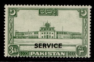 PAKISTAN GVI SG O30, 3a green, M MINT. Cat £42.