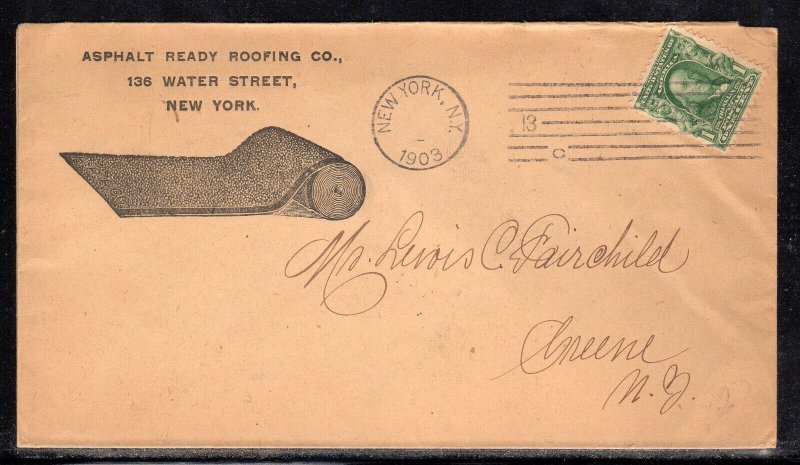 US U82 New York City NYC Asphalt Roofing Ad 1903 c273