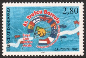 Andorra (French) #459  MNH - Sports Skiing World Championships (1996)