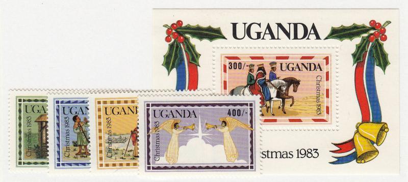 Uganda - 1983 - SC 395-99 - NH - Complete set + Souvenir sheet