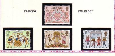Great Britain Sc 933-6 1981 Mummers Europa stamp set mint NH