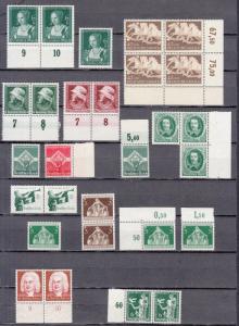 Germany - 1938/1944 stamp lot - MNH