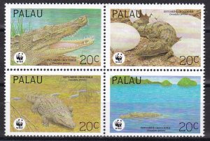 Palau, Fauna, WWF, Reptiles, Crocodiles MNH / 1994