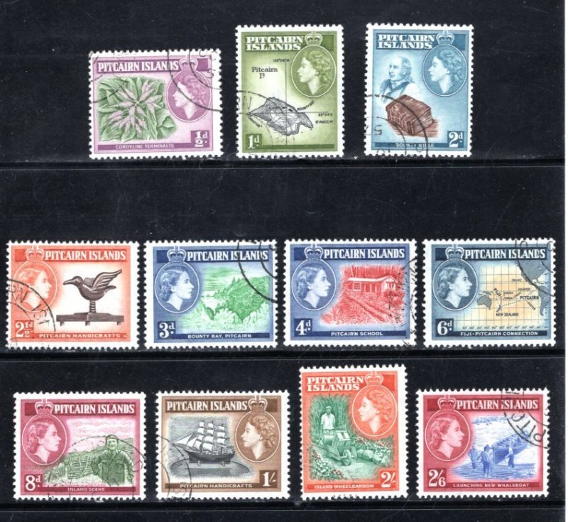 Pitcairn Islands  #20-30 VF,  Used ....  CV  26.35