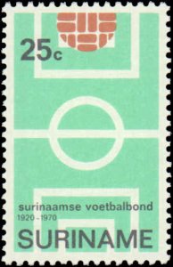 Suriname #378-381, Complete Set(4), 1971, Soccer, Sports, Never Hinged