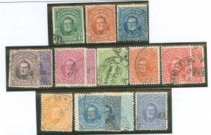 Uruguay #188-190/199/199a/ Used Single