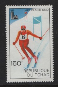 CHAD, 384, MNH, 1979 Women's slalom