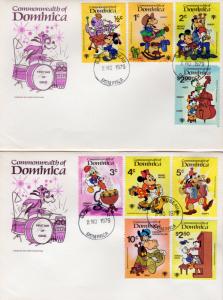 Dominica 1979 Sc#644/652 Disney Year of the Child Set (9) Official F.D.C.